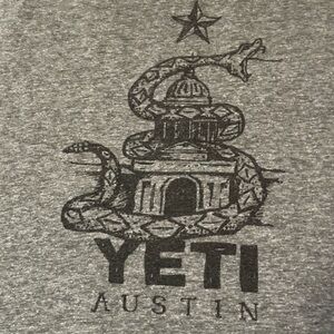 YETI Gray Snake Graphic T-Shirt